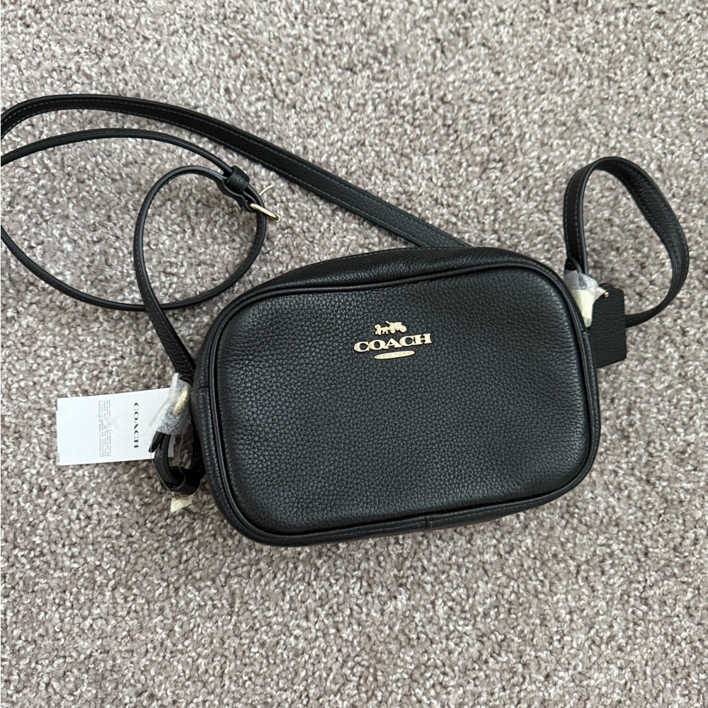 Coach Black Leather Crossbody Bag